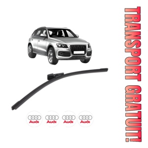 Stergator lamela spate AUDI Q5 Van (8RB) din 2008 - 2017, pentru luneta auto, Bosch Aerotwin, din cauciuc siliconat rezistent, 4 Stickere Auto AUDI