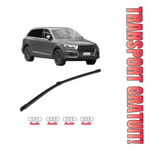 Stergator lamela spate AUDI Q7 Van (4MB, 4MG) din 2015 - 2019, pentru luneta auto, Bosch Aerotwin, din cauciuc siliconat rezistent, 4 Stickere Auto AUDI