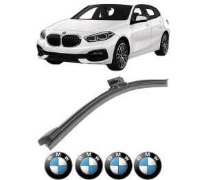Stergator lamela spate BMW Seria 1 (F40) din 2019, pentru luneta auto, Bosch Aerotwin, din cauciuc siliconat rezistent, 4 Stickere Auto BMW v26632
