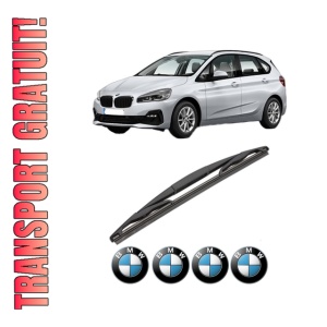 Stergator lamela spate BMW Seria 2 Active Tourer (F45) din 2013 - 2021, pentru luneta auto, Valeo Silencio, din cauciuc siliconat rezistent, 4 Stickere Auto BMW