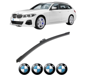 Stergator lamela spate BMW Seria 3 Touring (G21, G81) din 2019 - 2024, pentru luneta auto, Bosch Aerotwin, din cauciuc siliconat rezistent, 4 Stickere Auto BMW v22717