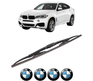 Stergator lamela spate BMW Seria X6 (F16, F86) din 2014 - 2019, pentru luneta auto, Bosch Twin, din cauciuc siliconat rezistent, 4 Stickere Auto BMW v29917