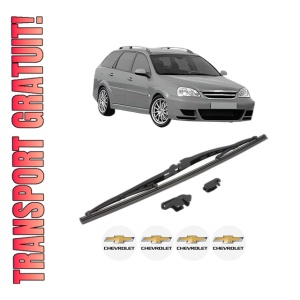 Stergator lamela spate CHEVROLET NUBIRA Estate din 1999 - 2011, pentru luneta auto, Valeo Silencio, din cauciuc siliconat rezistent, 4 Stickere Auto CHEVROLET