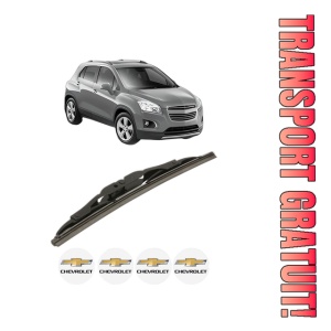 Stergator lamela spate CHEVROLET TRAX din 2012, pentru luneta auto, Bosch Twin, din cauciuc siliconat rezistent, 4 Stickere Auto CHEVROLET