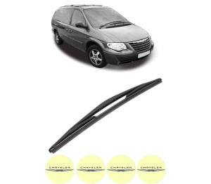 Stergator lamela spate CHRYSLER GRAND VOYAGER / VOYAGER IV (RG, RS) din 2000 - 2008, pentru luneta auto, Valeo Silencio, din cauciuc siliconat rezistent, 4 Stickere Auto CHRYSLER v20392