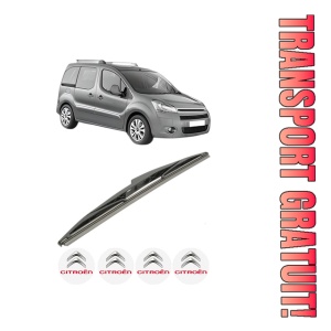 Stergator lamela spate CITROEN BERLINGO MULTISPACE (B9) din 2008 - 2021, pentru luneta auto, Bosch Twin, din cauciuc siliconat rezistent, 4 Stickere Auto CITROEN