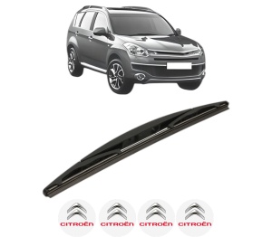 Stergator lamela spate CITROEN C-CROSSER ENTERPRISE (VU_, VV_) din 2009, pentru luneta auto, Bosch Twin, din cauciuc siliconat rezistent, 4 Stickere Auto CITROEN v25672