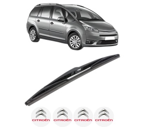 Stergator lamela spate CITROEN C4 GRAND PICASSO I (UA_) din 2006 - 2013, pentru luneta auto, Bosch Twin, din cauciuc siliconat rezistent, 4 Stickere Auto CITROEN v28416
