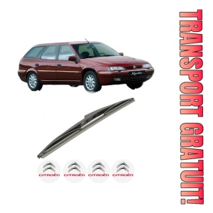 Stergator lamela spate CITROEN XANTIA Estate Van (X2_) din 1997 - 2003, pentru luneta auto, Bosch Twin, din cauciuc siliconat rezistent, 4 Stickere Auto CITROEN - Img 1