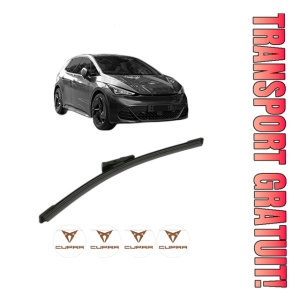 Stergator lamela spate CUPRA BORN (K11) din 2021, pentru luneta auto, Bosch Aerotwin, din cauciuc siliconat rezistent, 4 Stickere Auto CUPRA