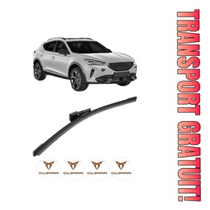 Stergator lamela spate CUPRA FORMENTOR (KM7, KMP) din 2020, pentru luneta auto, Bosch Aerotwin, din cauciuc siliconat rezistent, 4 Stickere Auto CUPRA