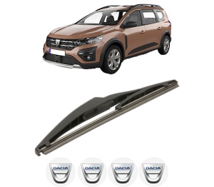 Stergator lamela spate DACIA JOGGER (RK_) din 2021, pentru luneta auto, Bosch Twin, din cauciuc siliconat rezistent, 4 Stickere Auto DACIA v23197