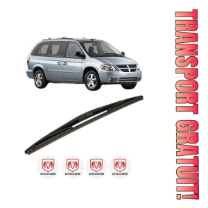 Stergator lamela spate DODGE GRAND CARAVAN din 2007 - 2010, pentru luneta auto, Bosch Twin, din cauciuc siliconat rezistent, 4 Stickere Auto DODGE