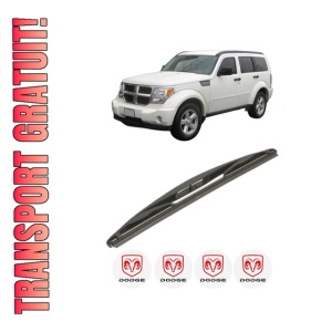 Stergator lamela spate DODGE NITRO din 2006 - 2012, pentru luneta auto, Valeo Silencio, din cauciuc siliconat rezistent, 4 Stickere Auto DODGE