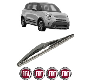 Stergator lamela spate FIAT 500L (351_, 352_) din 2012 - 2018, pentru luneta auto, Bosch Twin, din cauciuc siliconat rezistent, 4 Stickere Auto FIAT v27367