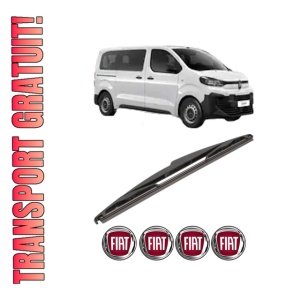 Stergator lamela spate FIAT SCUDO Bus din 2007 - 2023, pentru luneta auto, Valeo Silencio, din cauciuc siliconat rezistent, 4 Stickere Auto FIAT