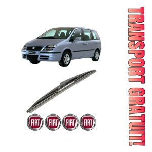 Stergator lamela spate FIAT ULYSSE (179_) din 2002 - 2011, pentru luneta auto, Bosch Twin, din cauciuc siliconat rezistent, 4 Stickere Auto FIAT