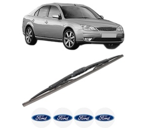Stergator lamela spate FORD MONDEO III (B5Y) din 2000 - 2007, pentru luneta auto, Bosch Twin, din cauciuc siliconat rezistent, 4 Stickere Auto FORD v30162