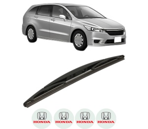 Stergator lamela spate HONDA STREAM (RN) din 2001 - 2006, pentru luneta auto, Bosch Twin, din cauciuc siliconat rezistent, 4 Stickere Auto HONDA v25612