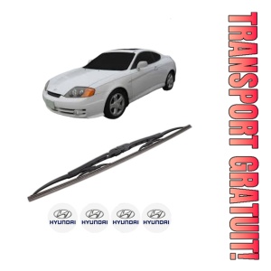 Stergator lamela spate HYUNDAI COUPE II (GK) din 2001 - 2009, pentru luneta auto, Bosch Twin, din cauciuc siliconat rezistent, 4 Stickere Auto HYUNDAI