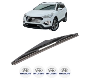 Stergator lamela spate HYUNDAI GRAND SANTA FÉ din 2013 - 2018, pentru luneta auto, Bosch Twin, din cauciuc siliconat rezistent, 4 Stickere Auto HYUNDAI v23677