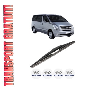 Stergator lamela spate HYUNDAI H-1 Travel (TQ) din 2008, pentru luneta auto, Valeo Silencio, din cauciuc siliconat rezistent, 4 Stickere Auto HYUNDAI