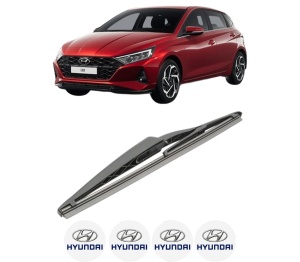 Stergator lamela spate HYUNDAI i20 III (BC3, BI3) din 2020, pentru luneta auto, Bosch Twin, din cauciuc siliconat rezistent, 4 Stickere Auto HYUNDAI v28774