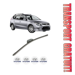 Stergator lamela spate HYUNDAI i30 Estate (GD) din 2012 - 2017, pentru luneta auto, Bosch Aerotwin, din cauciuc siliconat rezistent, 4 Stickere Auto HYUNDAI