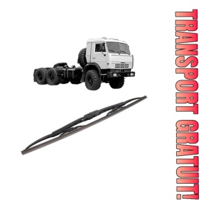Stergator lamela spate KAMAZ 44108 din 2003, pentru luneta auto, Bosch Twin, din cauciuc siliconat rezistent, 4 Stickere Auto KAMAZ