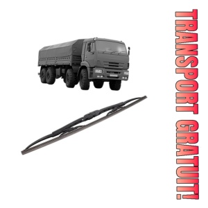 Stergator lamela spate KAMAZ 63501 din 2003, pentru luneta auto, Bosch Twin, din cauciuc siliconat rezistent, 4 Stickere Auto KAMAZ