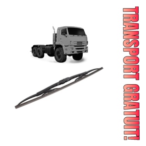 Stergator lamela spate KAMAZ 65225 din 2004, pentru luneta auto, Bosch Twin, din cauciuc siliconat rezistent, 4 Stickere Auto KAMAZ