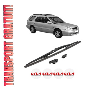 Stergator lamela spate KIA CLARUS Estate (GC) din 1998 - 2000, pentru luneta auto, Valeo Silencio, din cauciuc siliconat rezistent, 4 Stickere Auto KIA