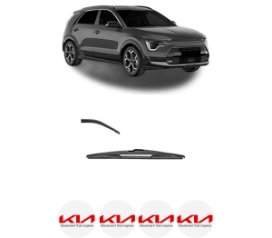 Stergator lamela spate KIA NIRO II (SG2) din 2022, pentru luneta auto, Valeo Silencio, din cauciuc siliconat rezistent, 4 Stickere Auto KIA v16132