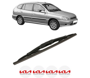 Stergator lamela spate KIA RIO I Hatchback (DC) din 2000 - 2005, pentru luneta auto, Bosch Twin, din cauciuc siliconat rezistent, 4 Stickere Auto KIA v31302
