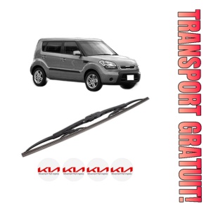Stergator lamela spate KIA SOUL I (AM) din 2009 - 2014, pentru luneta auto, Bosch Twin, din cauciuc siliconat rezistent, 4 Stickere Auto KIA