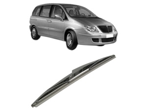 Stergator lamela spate LANCIA PHEDRA (179_) din 2002 - 2010, pentru luneta auto, Bosch Twin, din cauciuc siliconat rezistent, 4 Stickere Auto LANCIA - Img 2