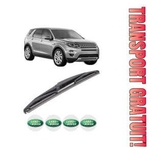 Stergator lamela spate LAND ROVER DISCOVERY SPORT (L550) din 2014, pentru luneta auto, Bosch Twin, din cauciuc siliconat rezistent, 4 Stickere Auto LAND ROVER