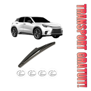 Stergator lamela spate LEXUS LBX (_AYH1_, _AYA1_) din 2023, pentru luneta auto, Bosch Twin, din cauciuc siliconat rezistent, 4 Stickere Auto LEXUS