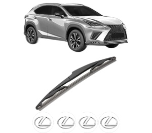 Stergator lamela spate LEXUS NX II (_A2_, _H2_) din 2021, pentru luneta auto, Valeo Silencio, din cauciuc siliconat rezistent, 4 Stickere Auto LEXUS v17812