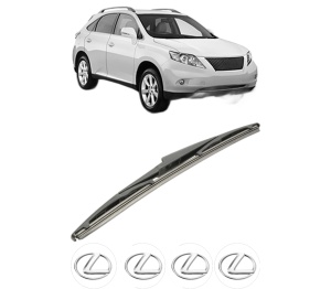 Stergator lamela spate LEXUS RX (_L1_) din 2008 - 2015, pentru luneta auto, Bosch Twin, din cauciuc siliconat rezistent, 4 Stickere Auto LEXUS v24887