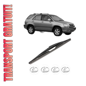 Stergator lamela spate LEXUS RX (MCU15) din 1998 - 2003, pentru luneta auto, Valeo Silencio, din cauciuc siliconat rezistent, 4 Stickere Auto LEXUS