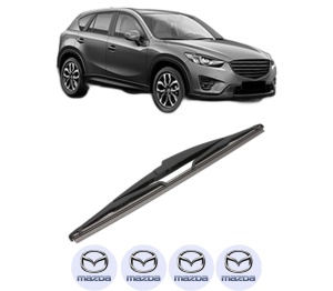Stergator lamela spate MAZDA CX-5 (KE, GH) din 2011 - 2017, pentru luneta auto, Valeo Silencio, din cauciuc siliconat rezistent, 4 Stickere Auto MAZDA v17512