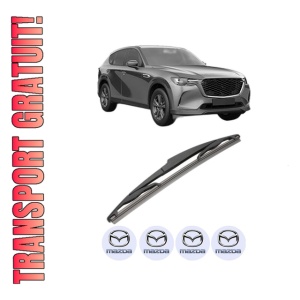 Stergator lamela spate MAZDA CX-60 (KH_) din 2022, pentru luneta auto, Valeo Silencio, din cauciuc siliconat rezistent, 4 Stickere Auto MAZDA