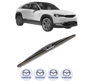 Stergator lamela spate MAZDA MX-30 (DR) din 2020, pentru luneta auto, Valeo Silencio, din cauciuc siliconat rezistent, 4 Stickere Auto MAZDA v18652