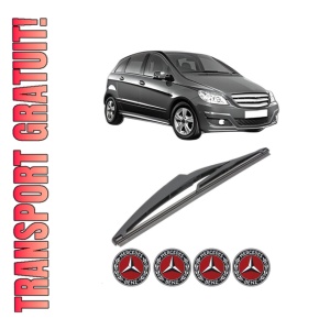 Stergator lamela spate MERCEDES-BENZ B-CLASS Sports Tourer (W245) din 2005 - 2011, pentru luneta auto, Valeo Silencio, din cauciuc siliconat rezistent, 4 Stickere Auto MERCEDES-BENZ