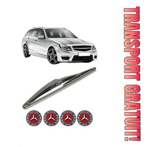 Stergator lamela spate MERCEDES-BENZ C-CLASS T-Model (S204) din 2007 - 2014, pentru luneta auto, Bosch Twin, din cauciuc siliconat rezistent, 4 Stickere Auto MERCEDES-BENZ