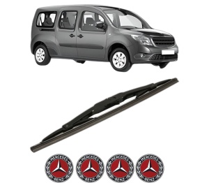 Stergator lamela spate MERCEDES-BENZ CITAN MPV (W415) din 2012 - 2021, pentru luneta auto, Bosch Twin, din cauciuc siliconat rezistent, 4 Stickere Auto MERCEDES-BENZ v31182