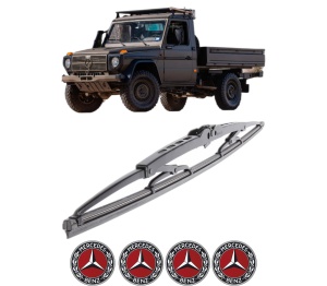 Stergator lamela spate MERCEDES-BENZ G-CLASS Platform/Chassis (W461) din 2007 - 2023, pentru luneta auto, Bosch Twin, din cauciuc siliconat rezistent, 4 Stickere Auto MERCEDES-BENZ v33402