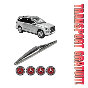 Stergator lamela spate MERCEDES-BENZ GL-CLASS (X166) din 2012 - 2015, pentru luneta auto, Bosch Twin, din cauciuc siliconat rezistent, 4 Stickere Auto MERCEDES-BENZ