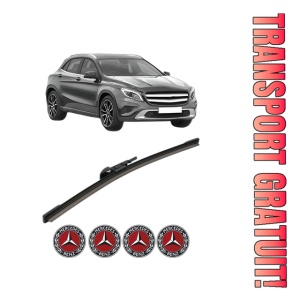 Stergator lamela spate MERCEDES-BENZ GLA-CLASS (X156) din 2013 - 2019, pentru luneta auto, Bosch Aerotwin, din cauciuc siliconat rezistent, 4 Stickere Auto MERCEDES-BENZ